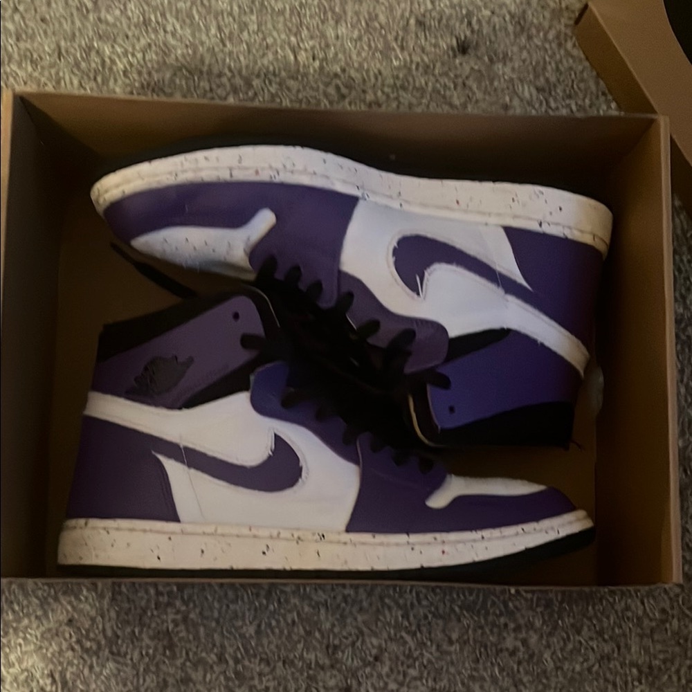 Jordan 1 Crater Purple Mens